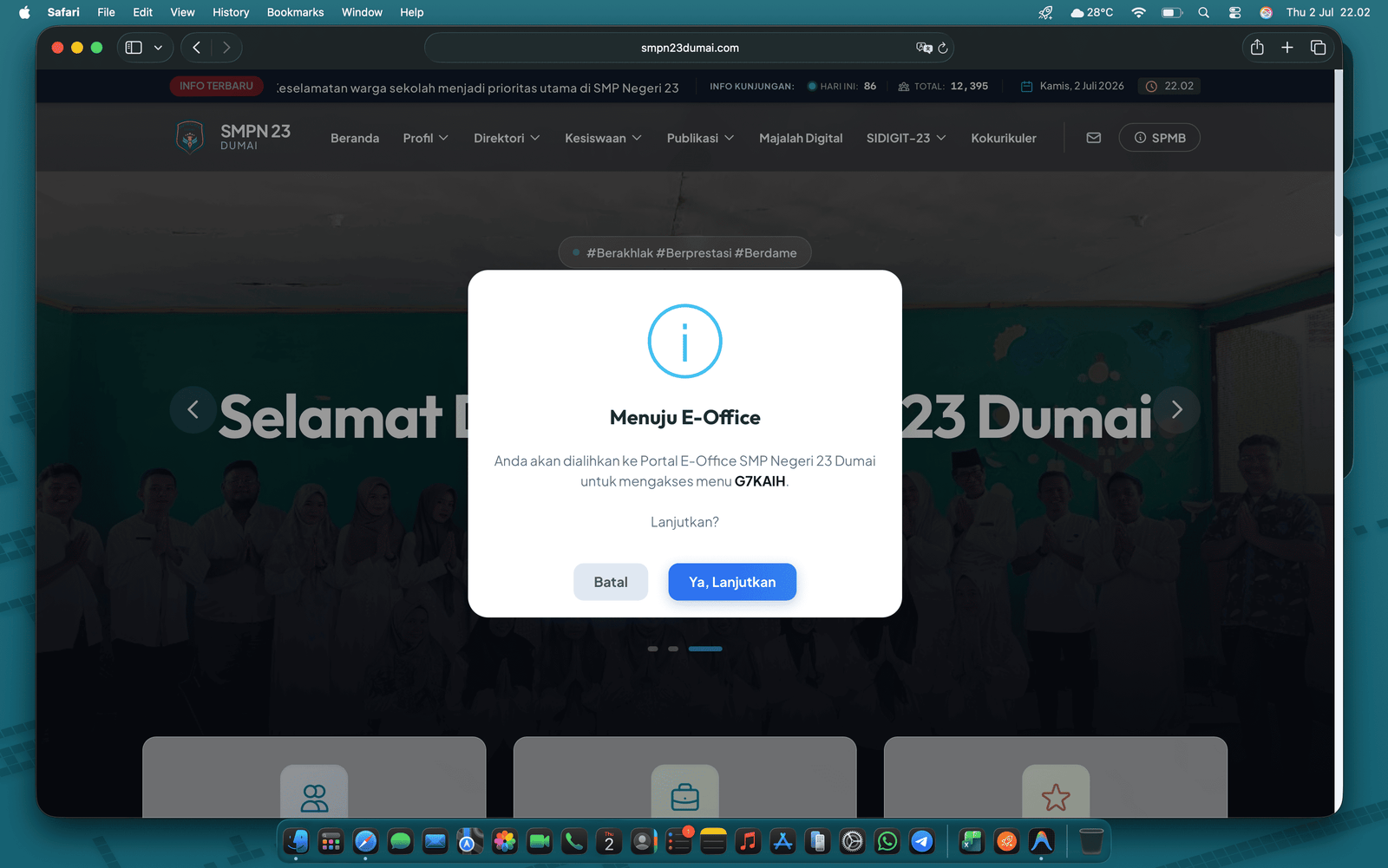 SMP Negeri 23 Dumai Rampungkan Migrasi ke E-Office, Sokong Digitalisasi Pembelajaran dan Perkuat Integrasi Tripusat Pendidikan